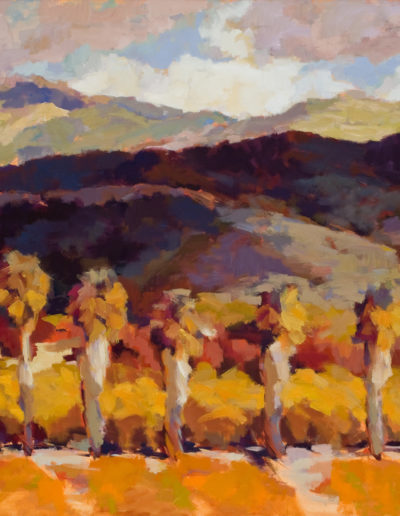Susan Cook "Highway 150 II" oil on canvas, 36x36
