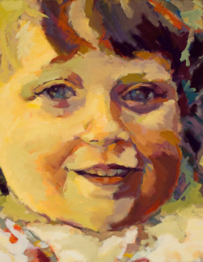 Susan Cook "Natalie" oil on canvas, 30x30