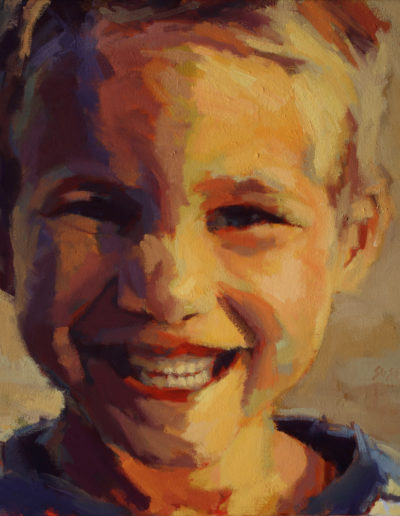 Susan Cook "Dylan", oil on canvas, 18x18