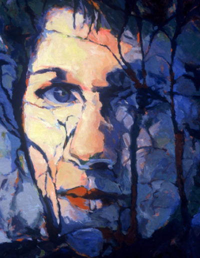 Susan Cook "Self Portrait" oil on canvas, 48x48